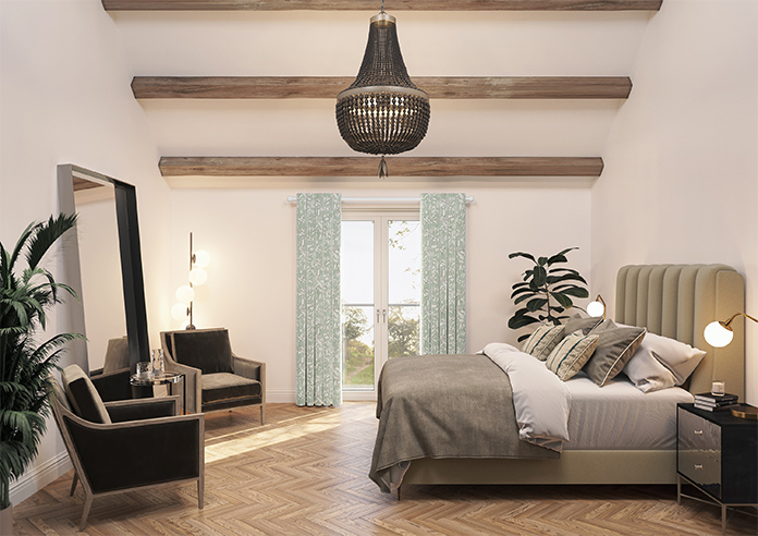 Aviary Velvet, Eucalyptus - Made to Measure Curtain - Image 14